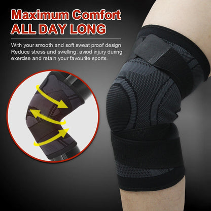 1 PCS Knee Pads Fitness Sports Knee Support Braces for Men Women Compression Elastic Nylon Training and Exercise Kneepad Sleeve